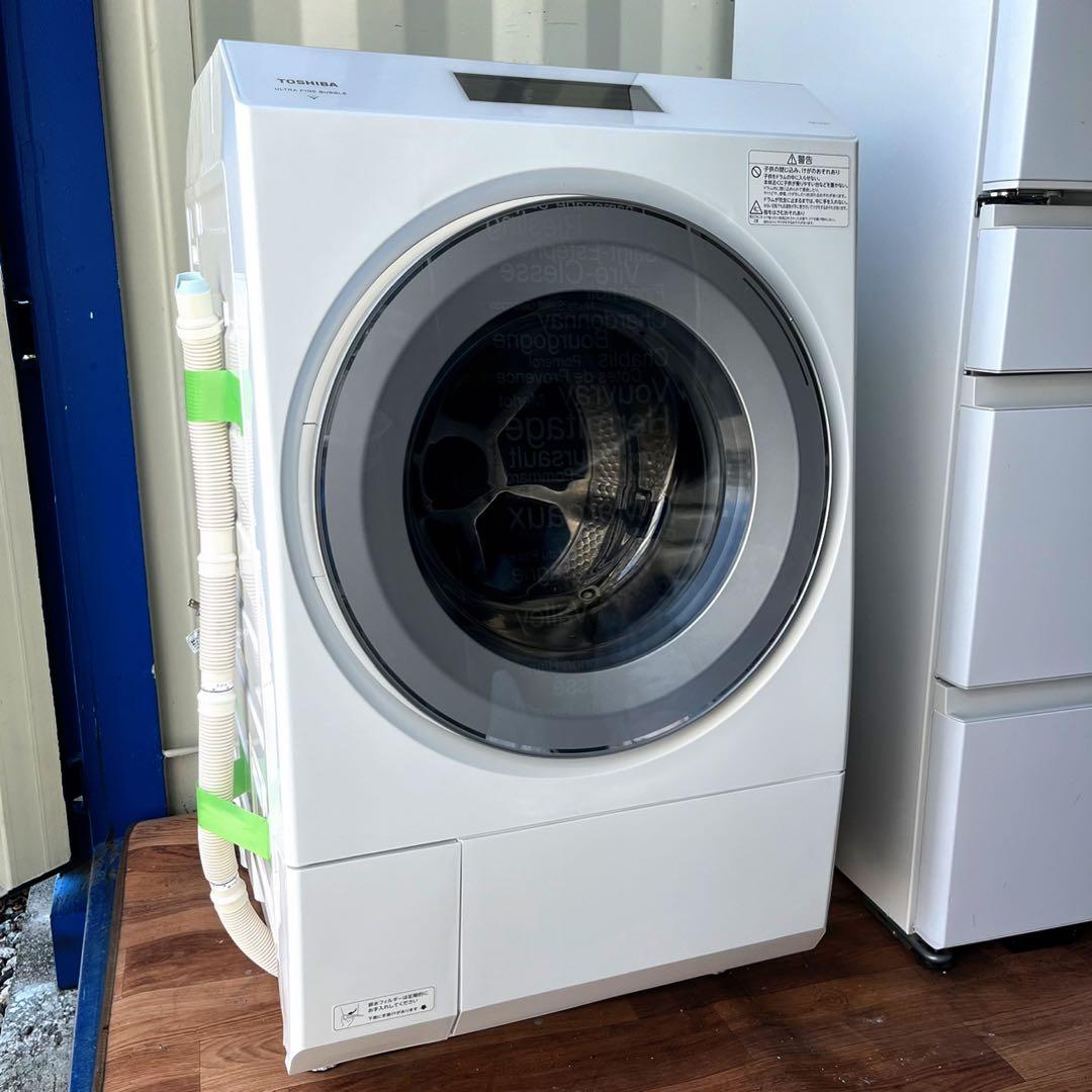 取付無料！東芝ウルトラファインバブル 熱乾燥搭載！洗剤自動投入ドラム式洗濯機！