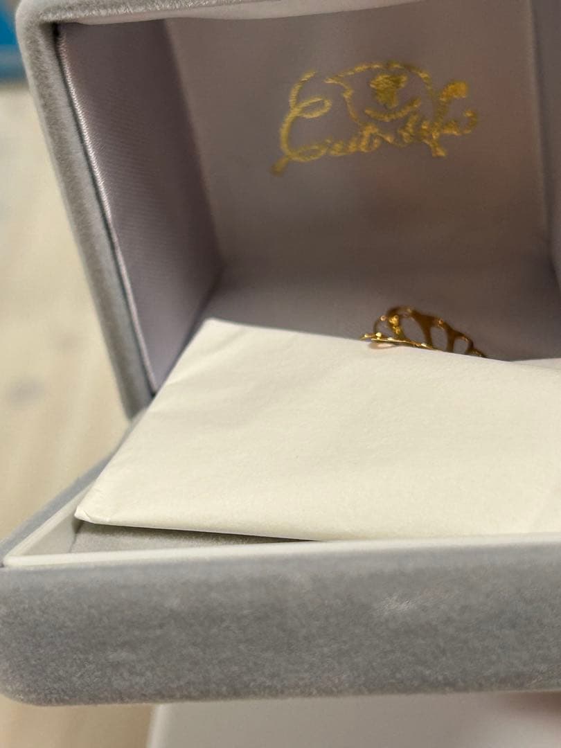 18金バタフライ蝶18Kブローチ