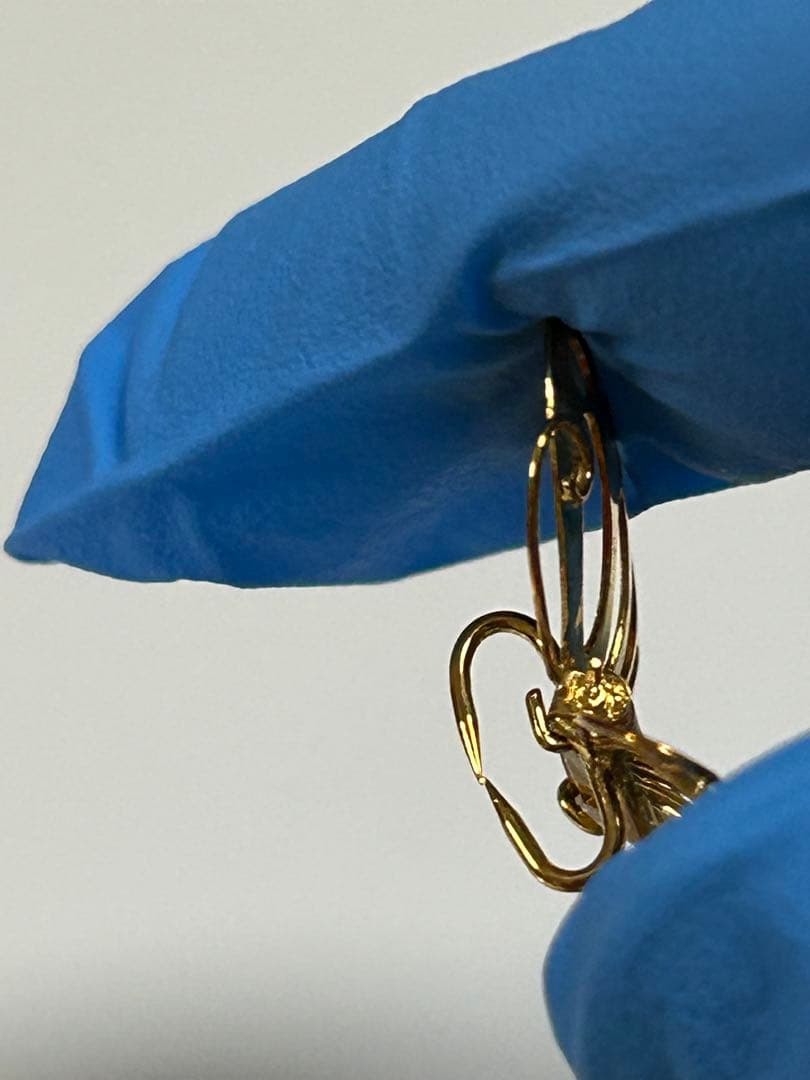 18金バタフライ蝶18Kブローチ