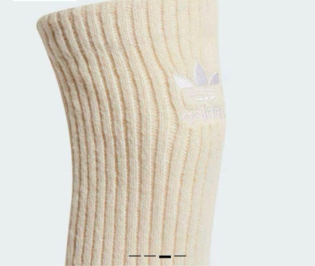 adidas リブ編み　レッグウォーマー2点セット