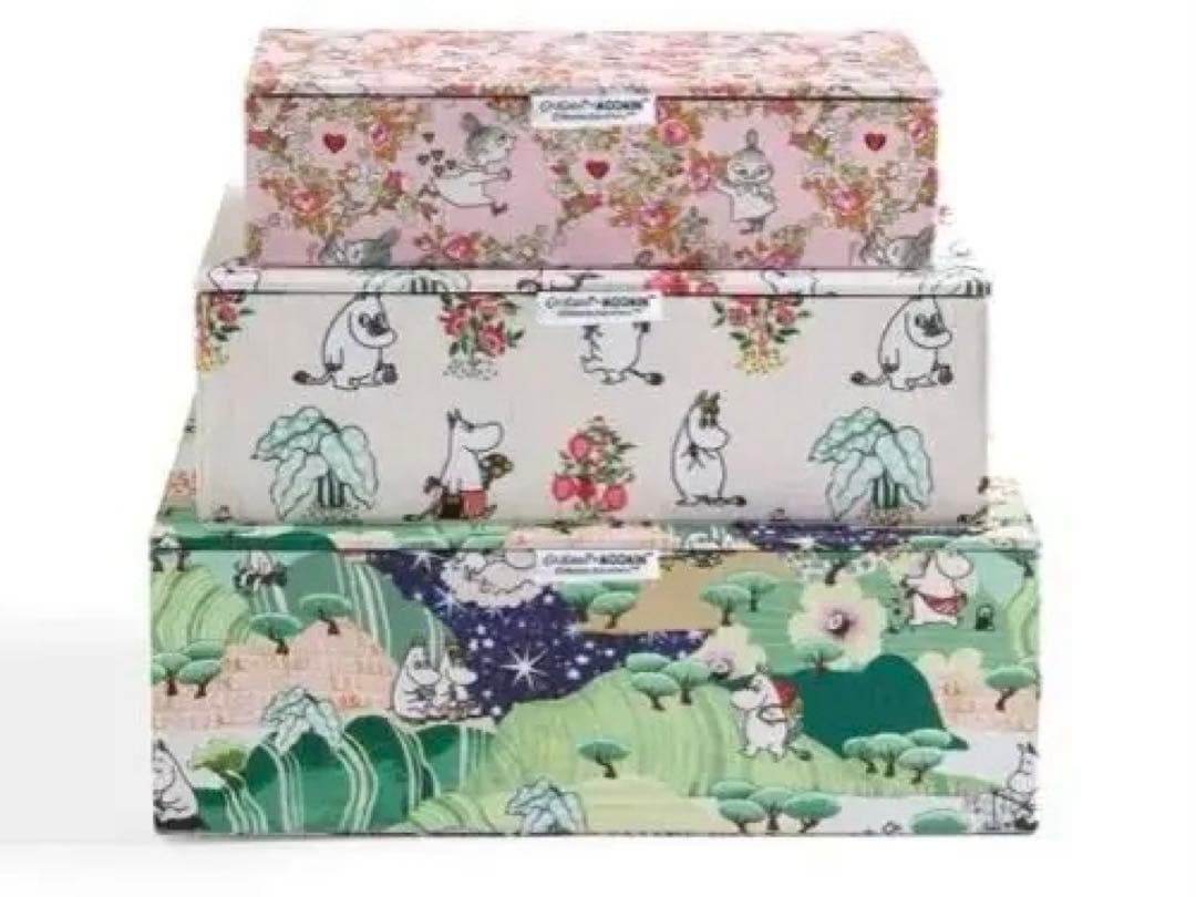 キャスキッドソン　ムーミン ストレージボックス3個セット