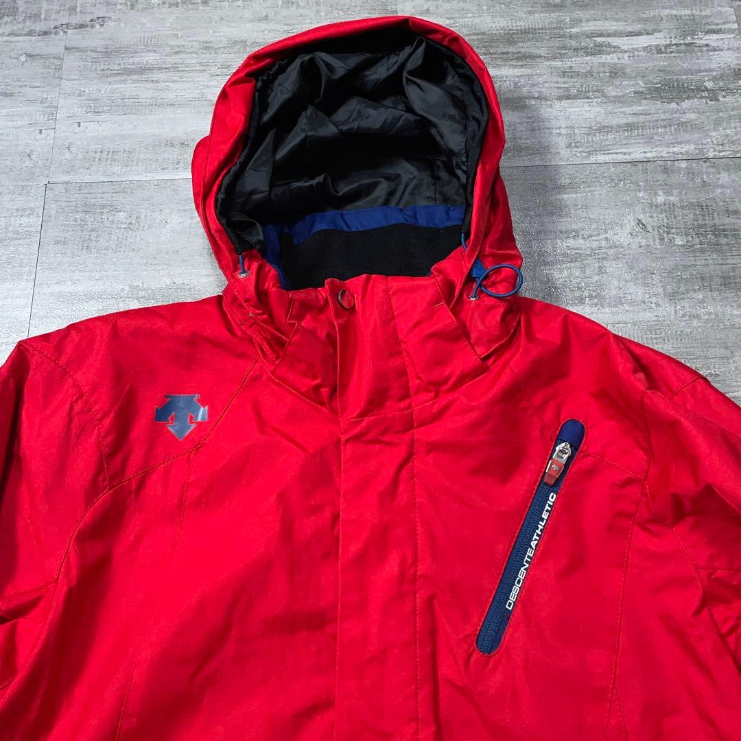 近年モデル DESCENTE デサント スキーウェア メンズL スノーボード赤黒