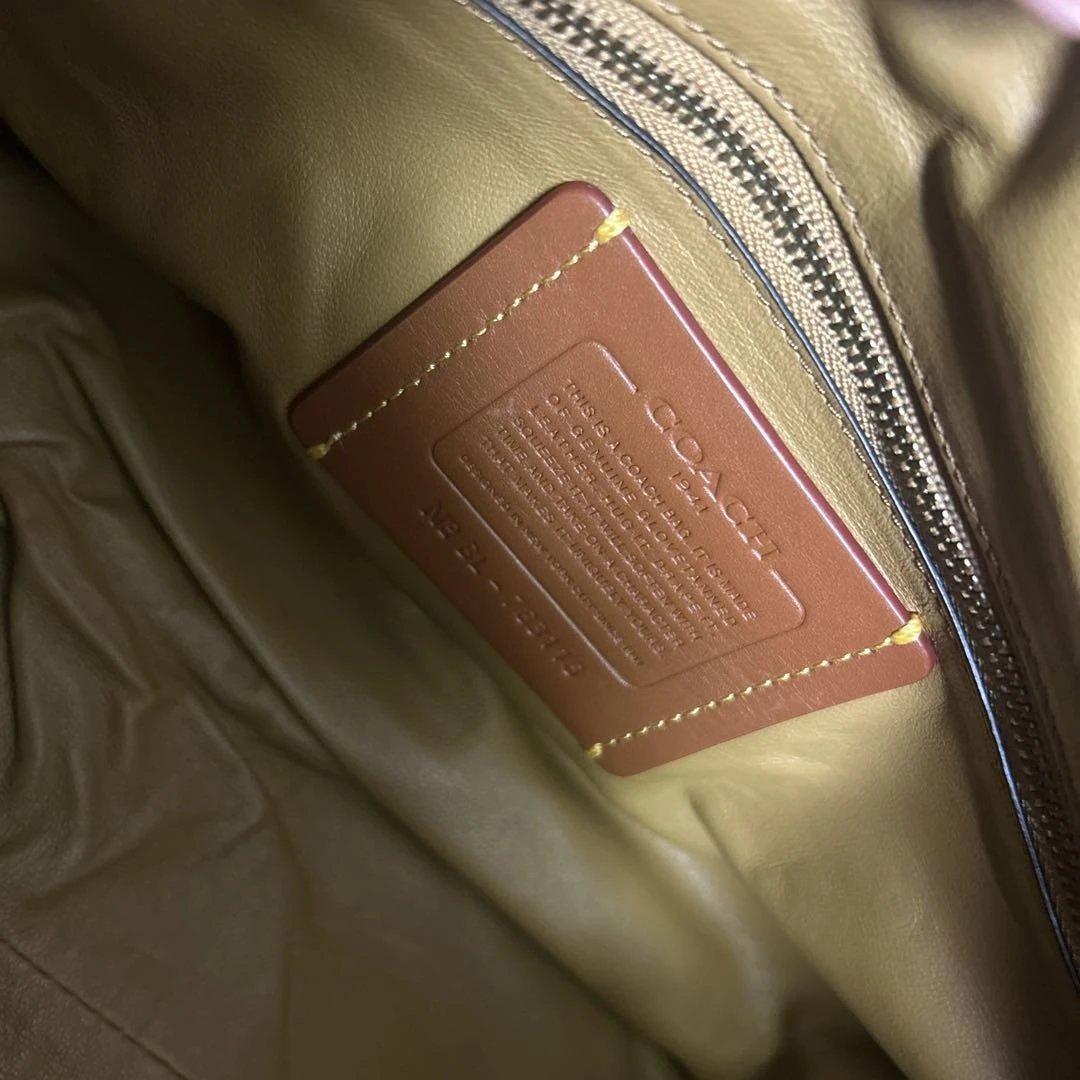 【未使用級】COACH 2way ショルダー ハンドバッグ クラブタン　ワッペン