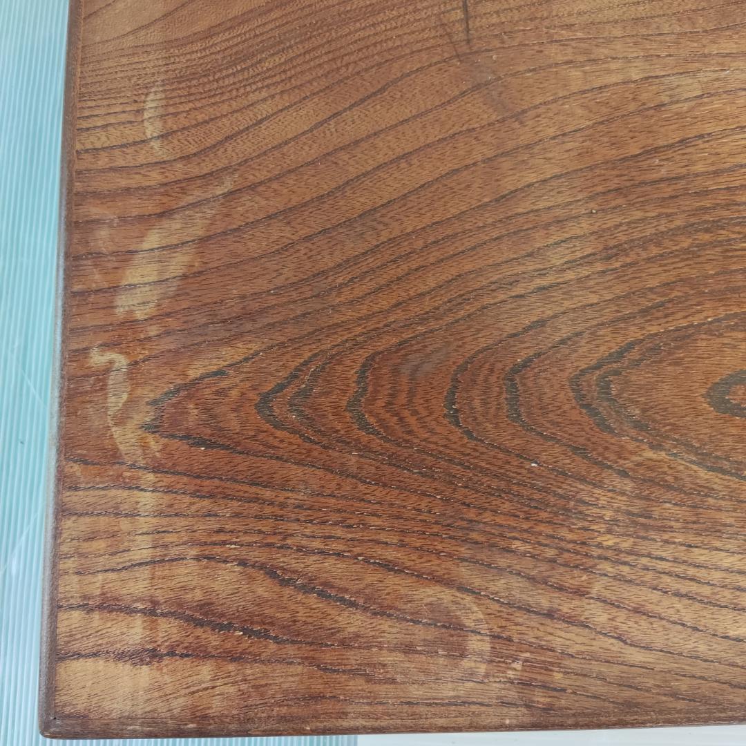 【アンティーク】昭和レトロ 木製 折り畳み式 四角形ちゃぶ台 文机 飾り台