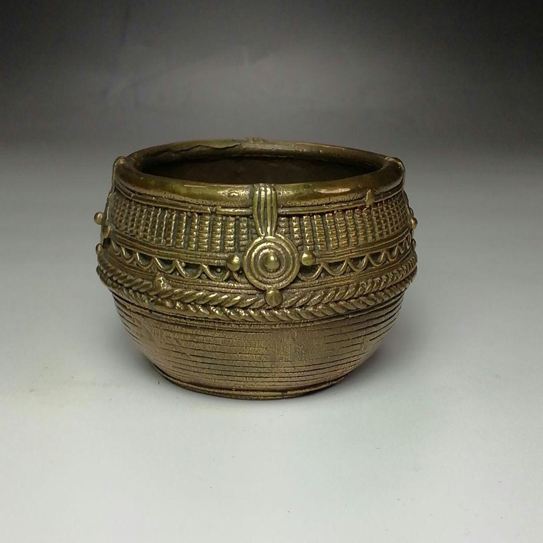 Ｓ５７９　蓋置　『印度産　佛器蓋置』『永田宗伴　箱書』『銅製』　共箱　茶道具