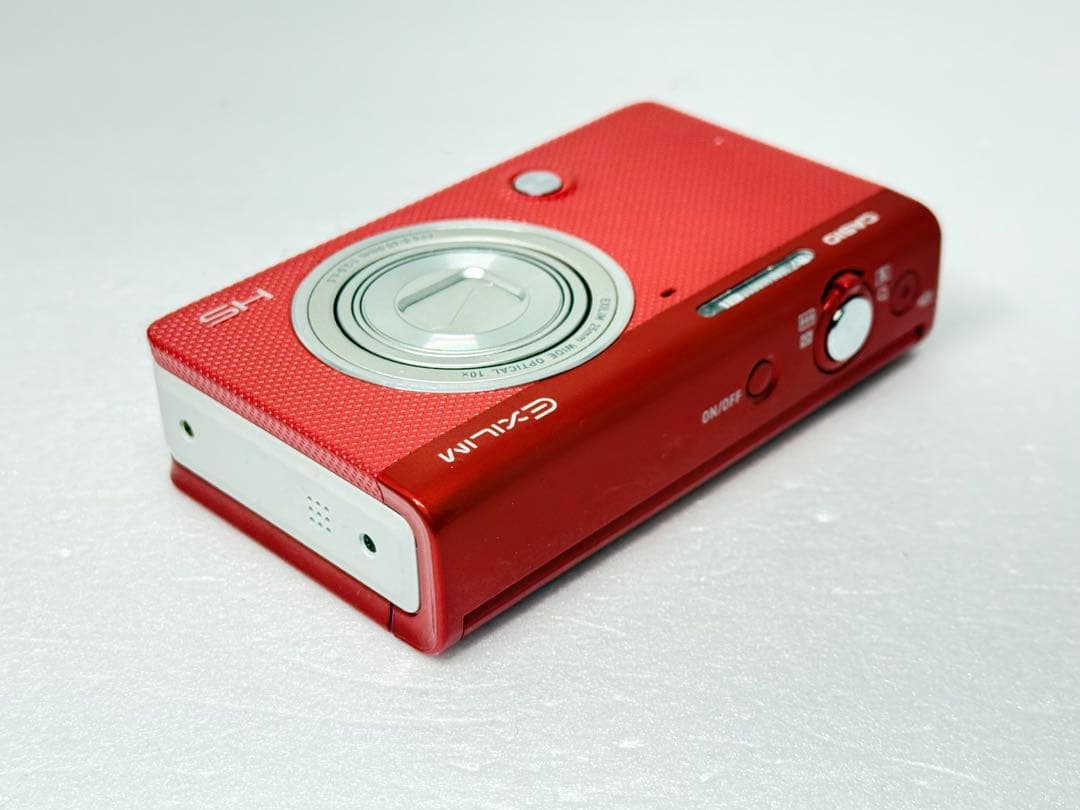 CASIO EX-ZR62 レッド 動作確認済 コンデジ 自撮り　wifi転送可