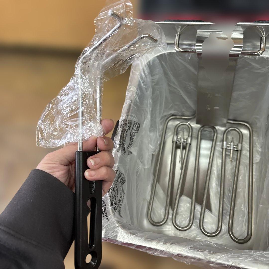 T118 電気フライヤー ステンレス製 コンパクト