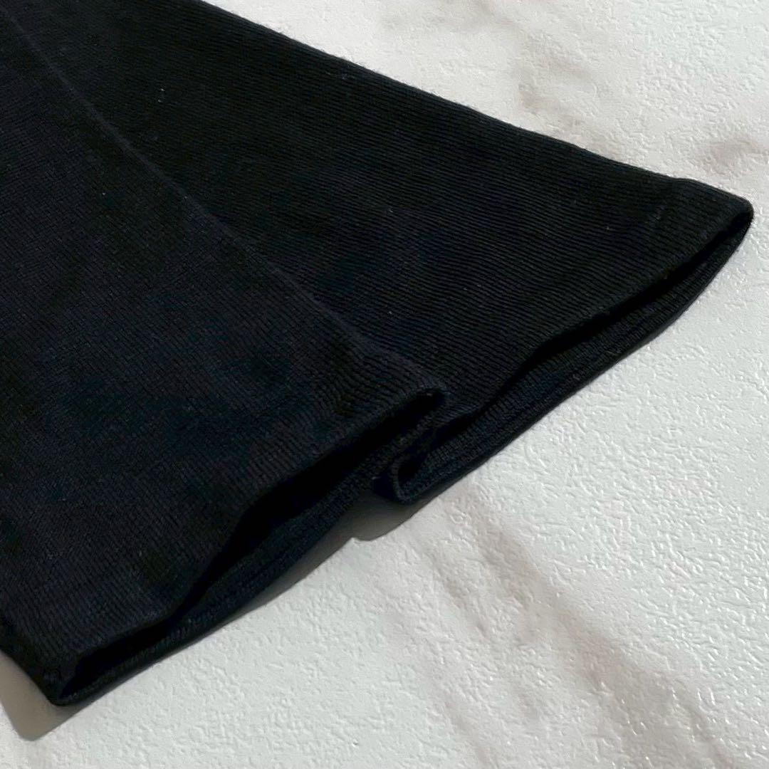 極美品✨LEONARD レオナール カーディガン レース柄 シルク混 M 黒