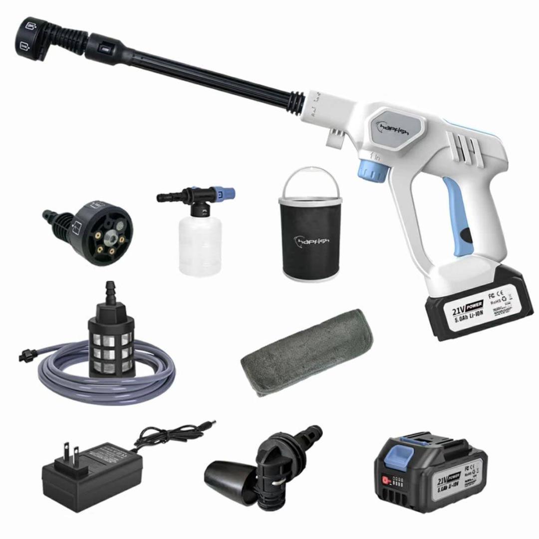 コードレス 高圧洗浄機 大容量バッテリー ３つのギア