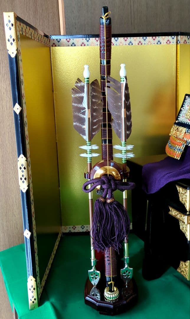 秀月の兜飾り一式　五月人形　端午の節句　子供の日