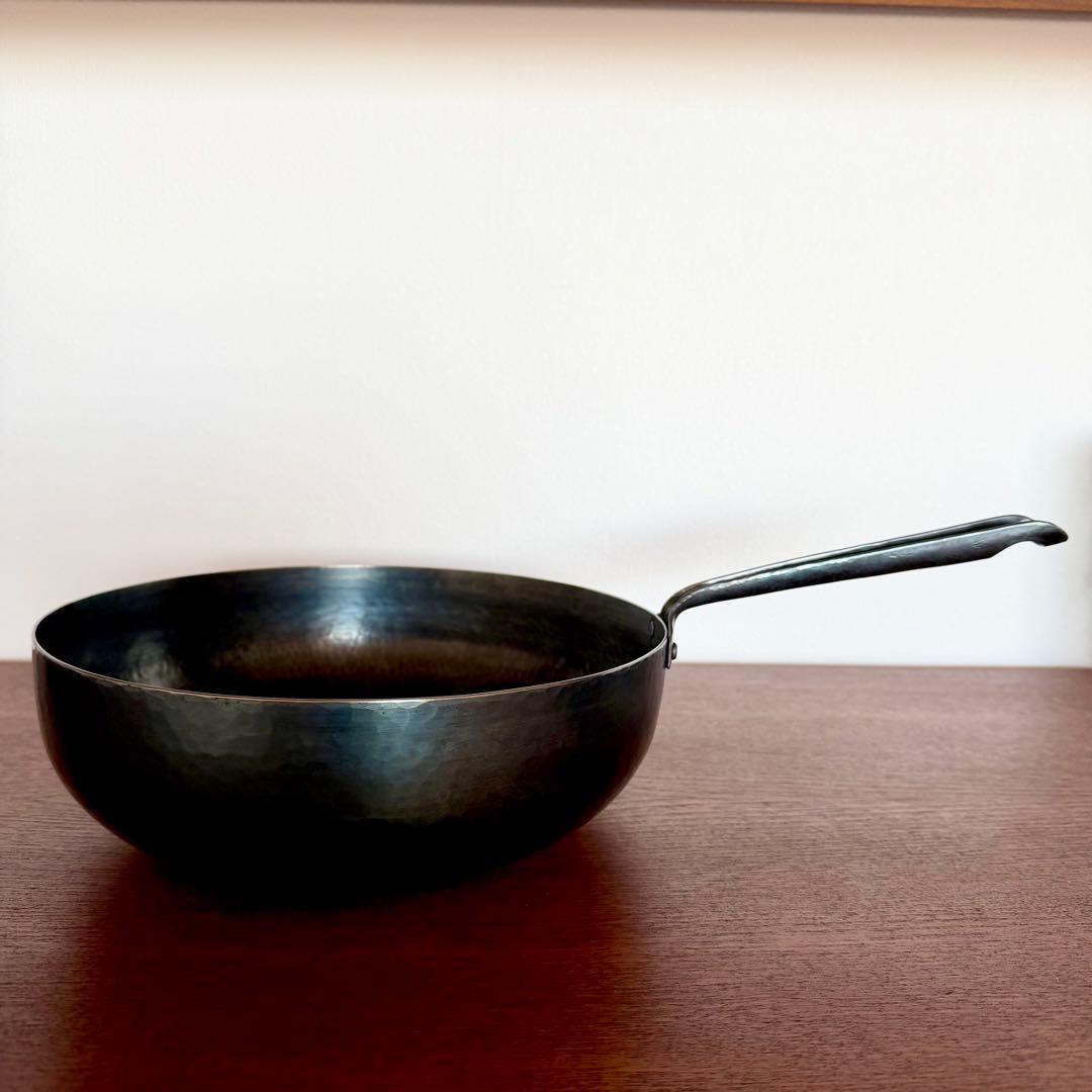 羽生直記さん　フライパン　深型　中華鍋　ウォックパン　打ち出しフライパン