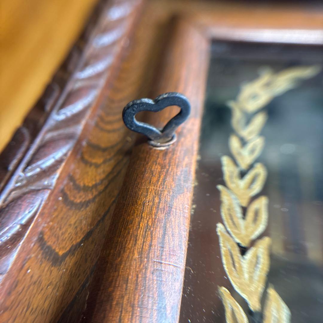 ハートエッチ精工所 柱時計 掛時計 ゼンマイ 昭和レトロ アンティーク