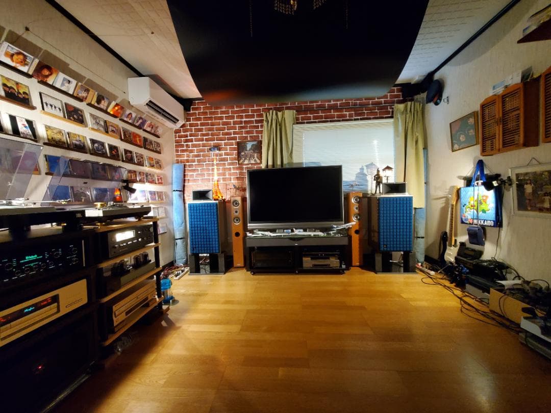 天然黒御影石　山西黒　オーディオボード　●400×400×20●　5面磨き　2枚