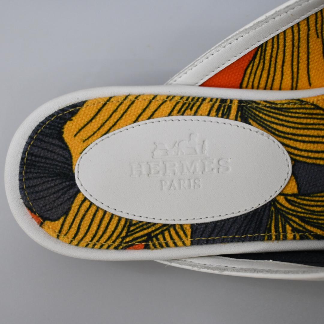■ □ 45722★年 エルメス オズ サンダル ケリー金具 スリッポン