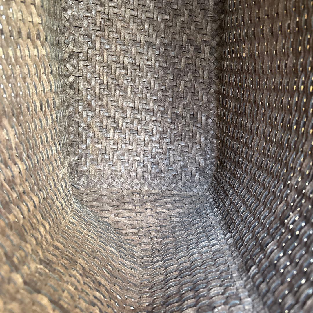 すきほこ★ドラゴン　天然素材 ダークブラウン かごバッグ