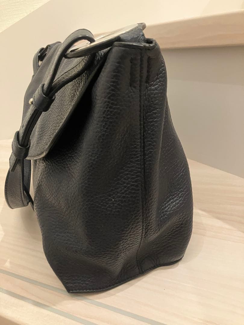 美品　JIL SANDER NAVY ネイビー　レザー　ワンショルダーバッグ