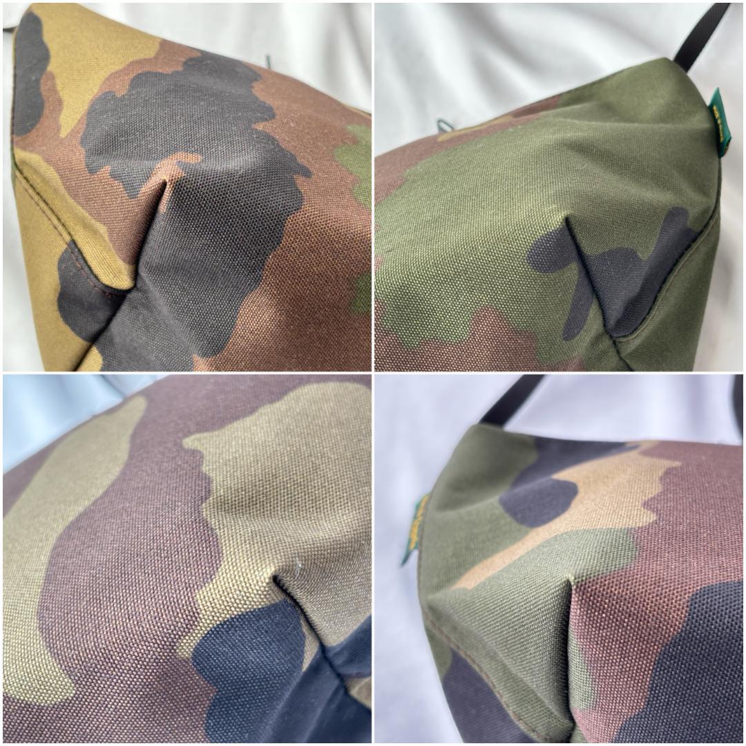 超美品 エルベシャプリエ 舟型ショルダーS お洒落 カモフラ 2885W