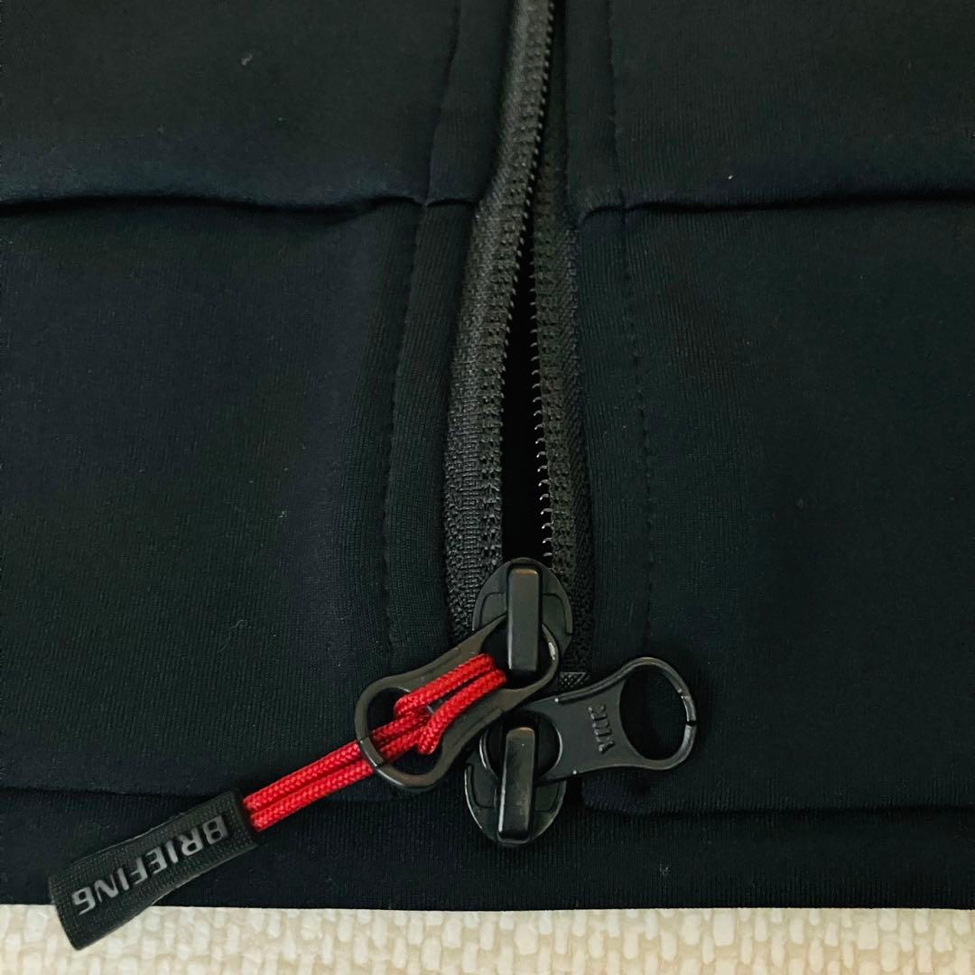 【極美品】ブリーフィング パーカー 3Dロゴ ゴルフ ネイビー XL