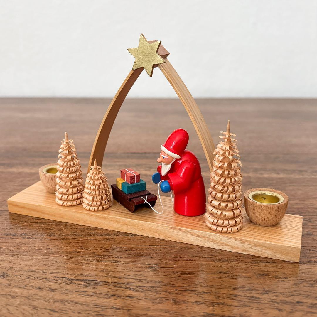 【ドイツ Ullrichザイフェン・星のアーチ・キャンドルスタンド】ヴィンテージ