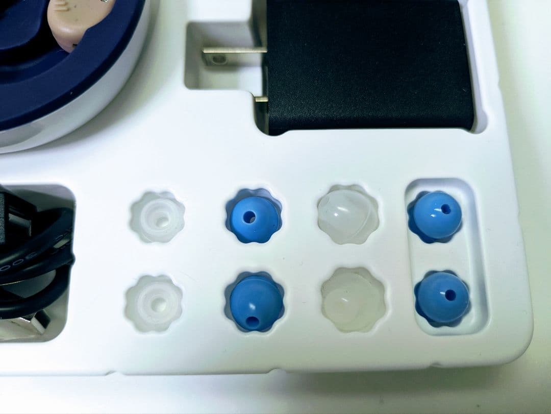 【美品】ショップジャパン 楽ちんヒアリング SK-05（耳かけ型集音器）