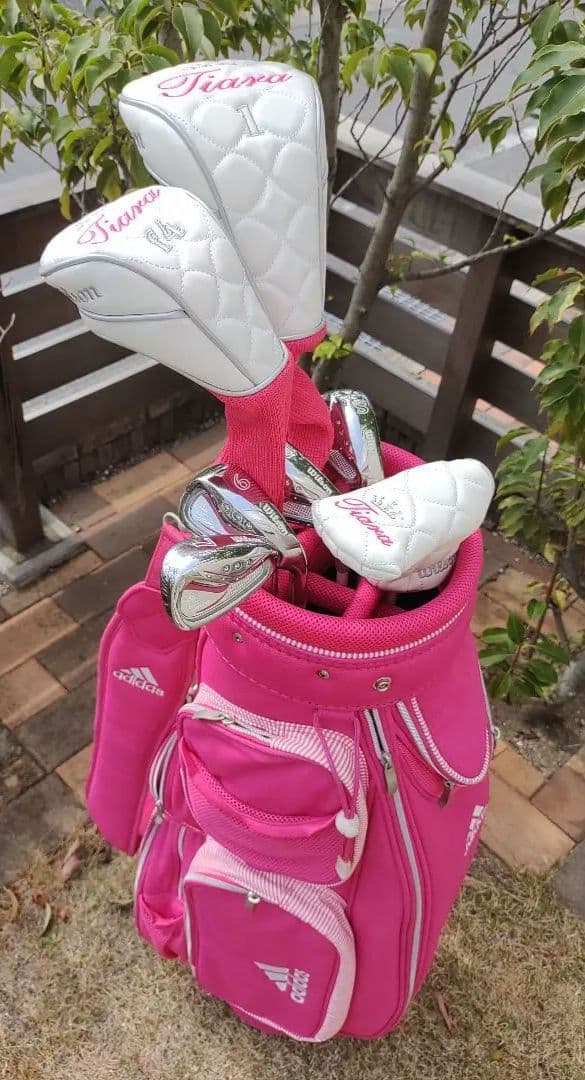 wilson tiara レディースゴルフクラブセット　アディダスキャディバッグ