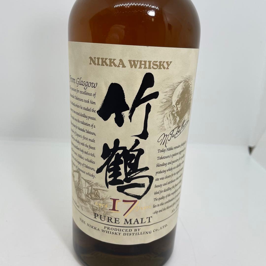 【未開栓】ニッカ NIKKA 竹鶴17年 PURE MALT 旧ラベル