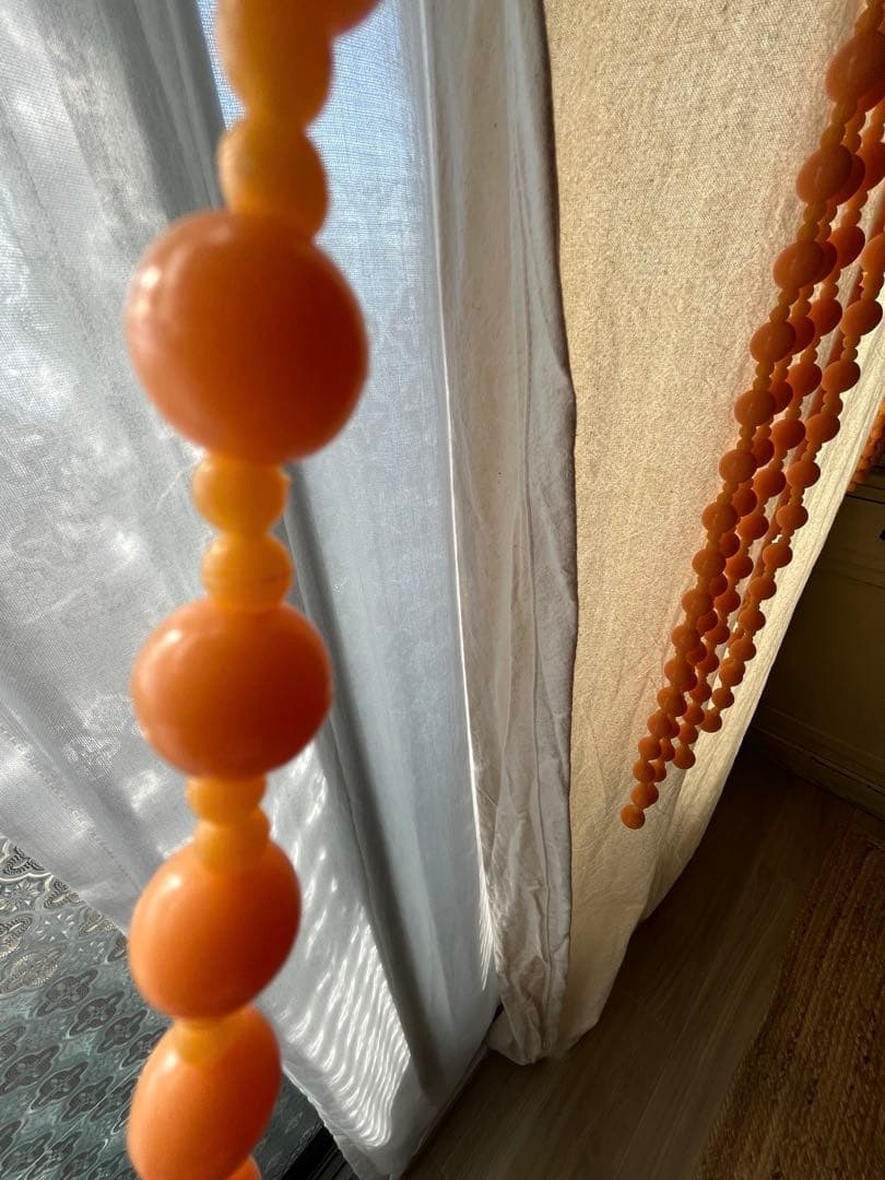 昭和レトロ　カラー玉のれん