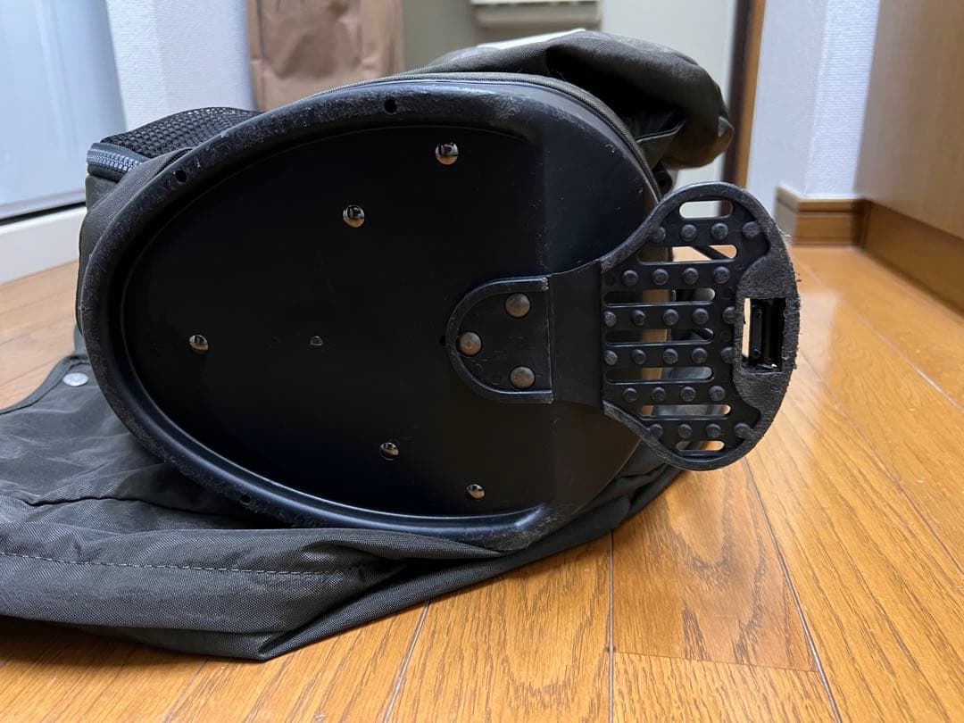 【美品】ONOFF キャディバッグ ダークグレー 赤 カバー付き