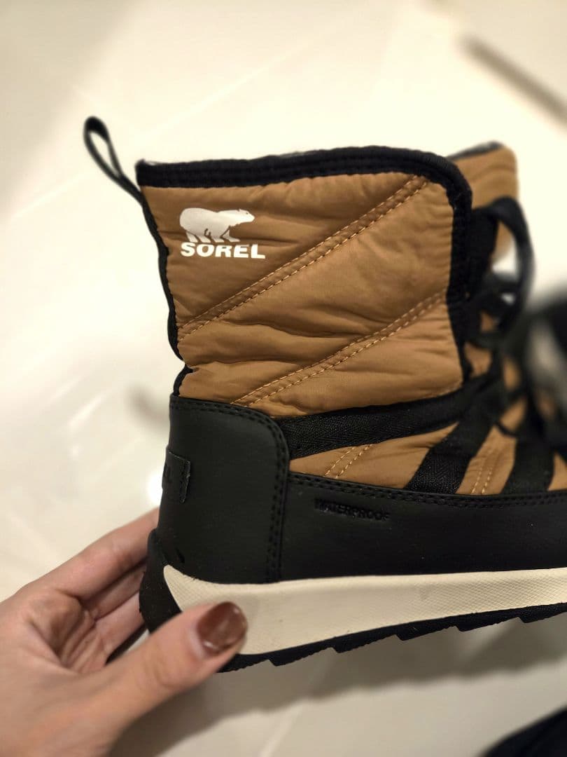 SOREL ブラウン レースアップブーツ