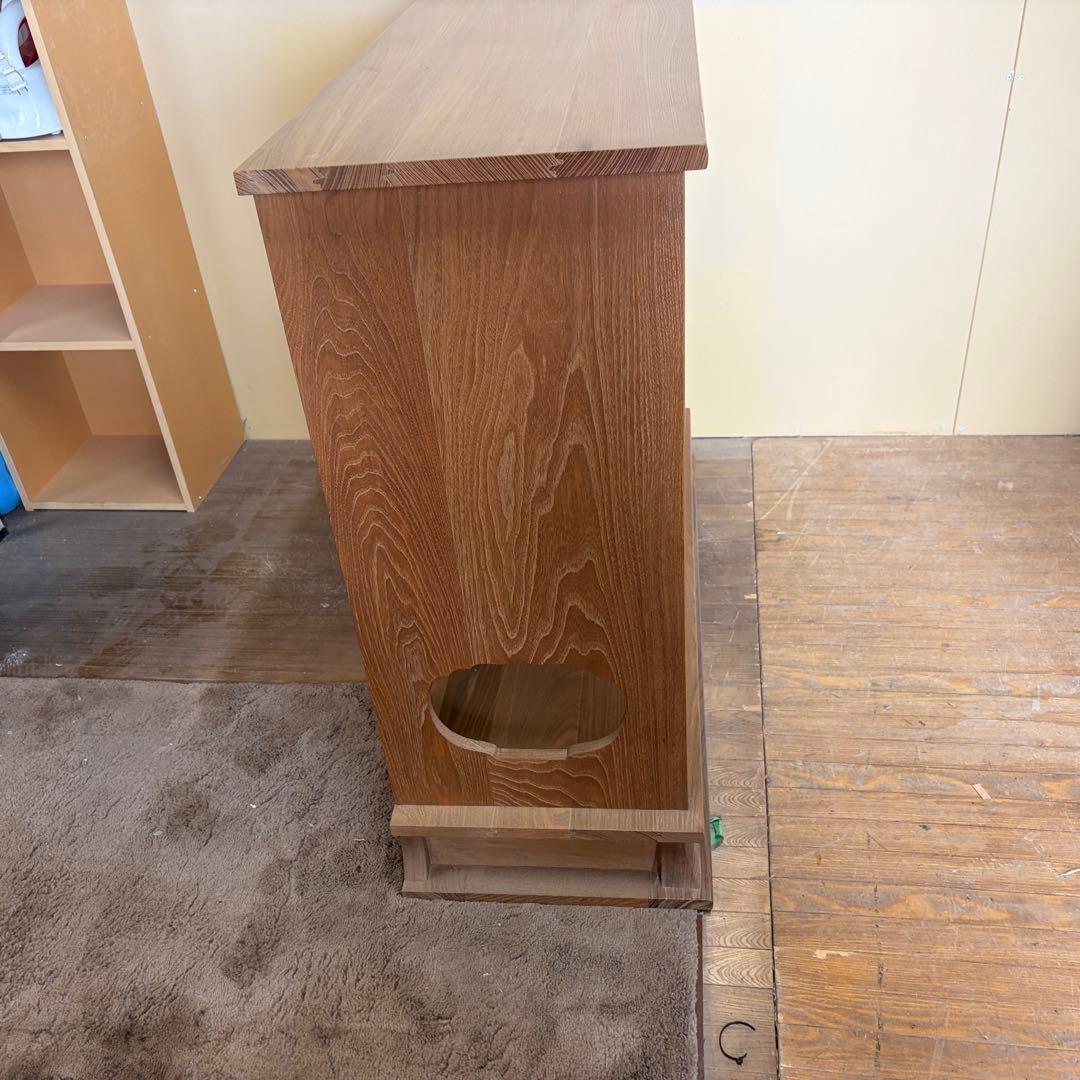 【送料込】和風家具　和室民芸家具　アンティーク　昭和レトロ　小物入　戸棚　お茶