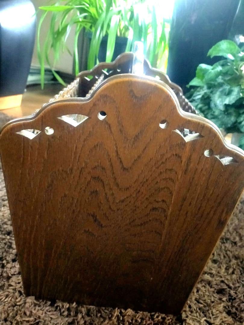 パリの雑貨屋 マガジンラック 収納家具 レース模様 レトロ アンティーク