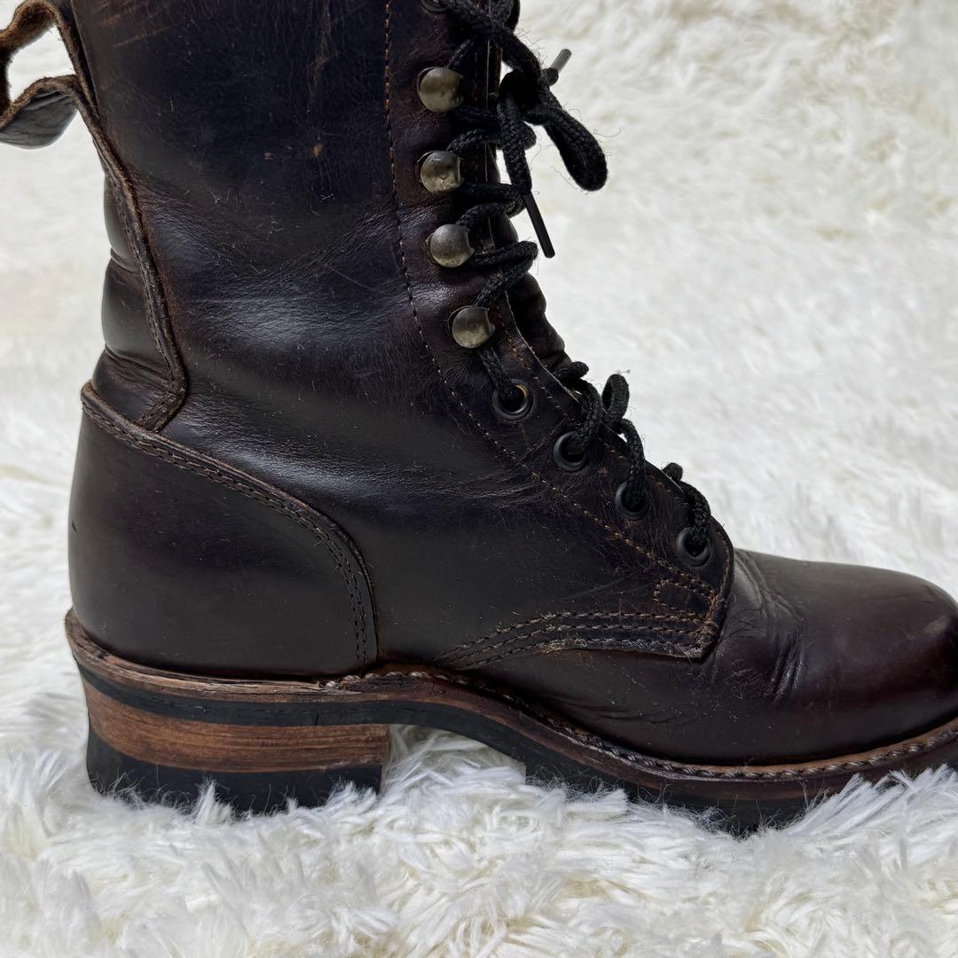 【希少・USA製】FRYE フライ ロガーブーツ 6M（24cm）ビブラムソール