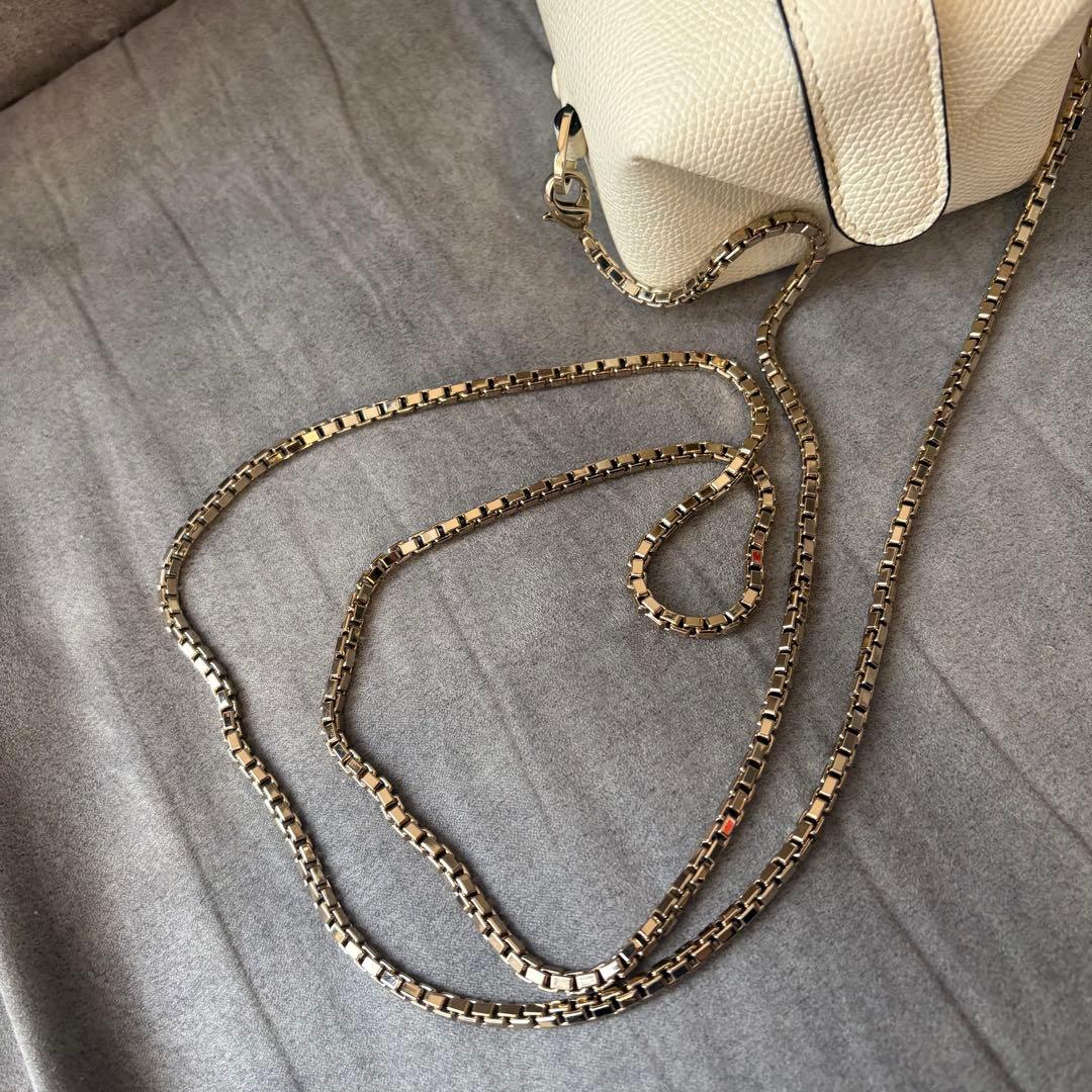 極美品/ヴァレクストラ/トリックトラッククロスボディーナノ　ホワイト　ミニバッグ