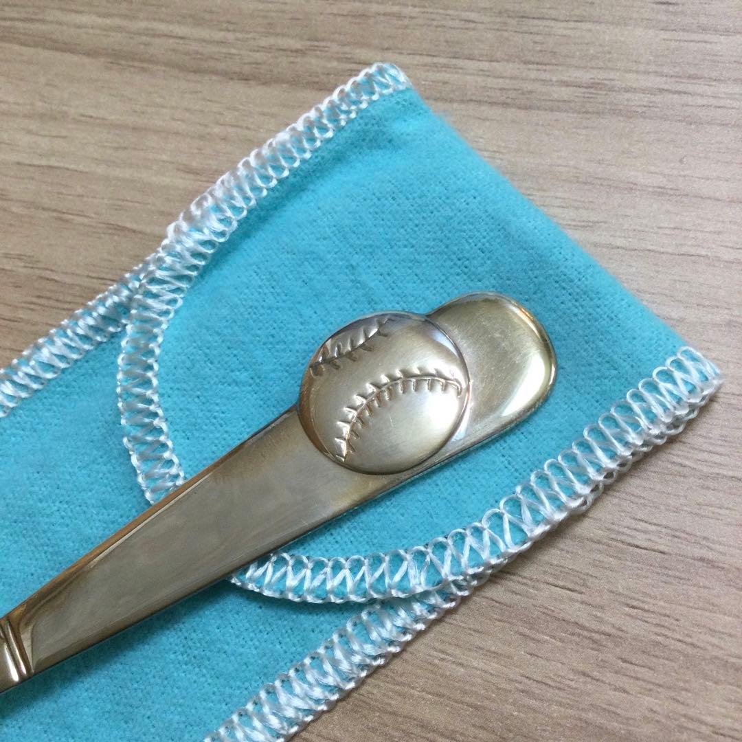 ティファニー ベビースプーン 野球ボール 銀925