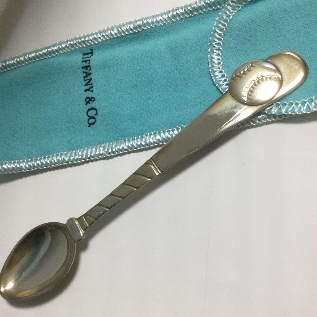 ティファニー ベビースプーン 野球ボール 銀925