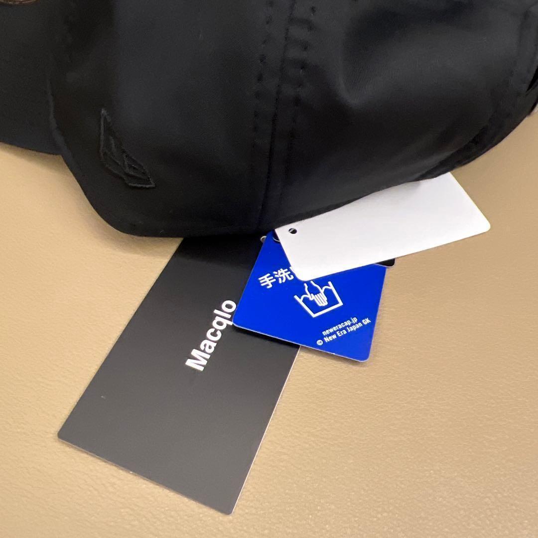 Macqlo×NEW ERA 9THIRTY ブラック キャップ