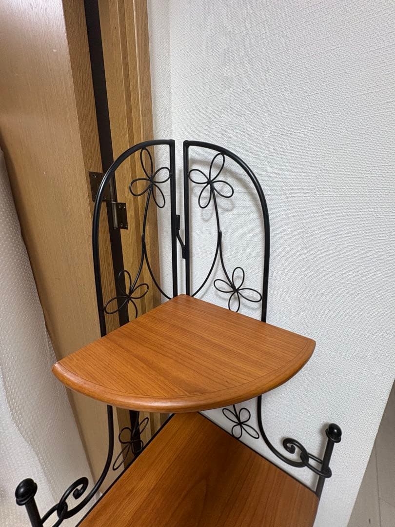 アイアン細工　3段コーナーラック　コーナーシェルフ　プランタースタンド