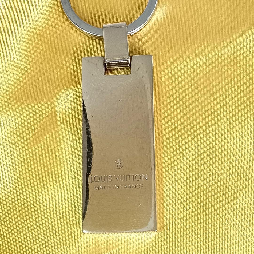 Louis Vuitton キーリング キーホルダー プレート ロゴ ブラック