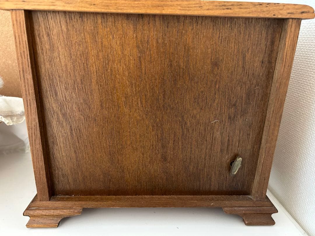 木製ジュエリーボックス☆アクセサリーケース☆小物入れオルゴール付き☆アンティーク