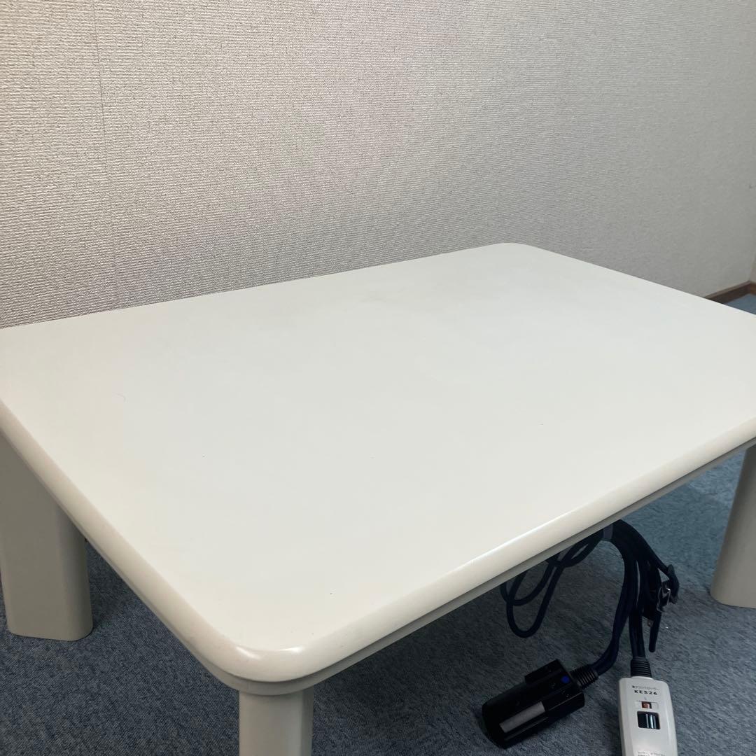 25209人感センサー タイマー付　ホワイト 長方形 こたつ 電源コード付き
