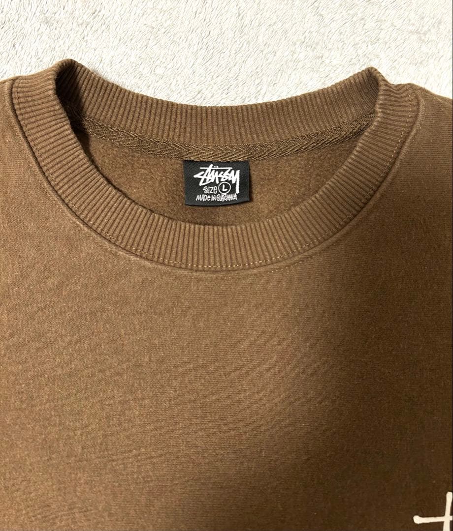 BASIC STÜSSY CREW ステューシー裏起毛トレーナー