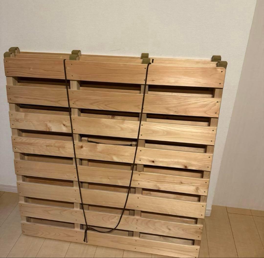 木の香 シングルサイズ 檜 すのこベッド 2台セット（半額以下）