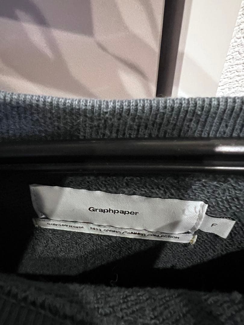 【美品】グラフペーパー×ループウィラー別注 スウェット トレーナー 緑