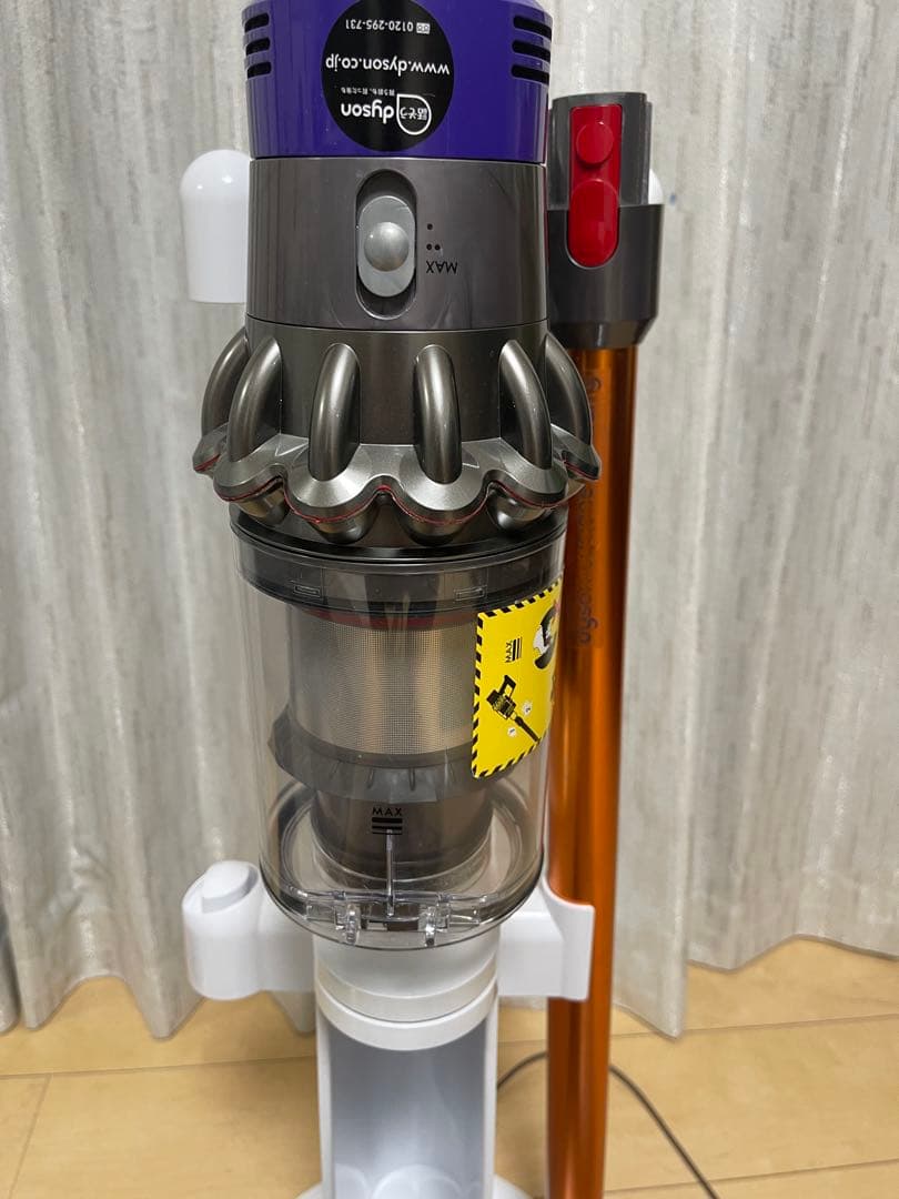 【美品】dyson V10 SV12　純正フロアドック付　エコーモード69分