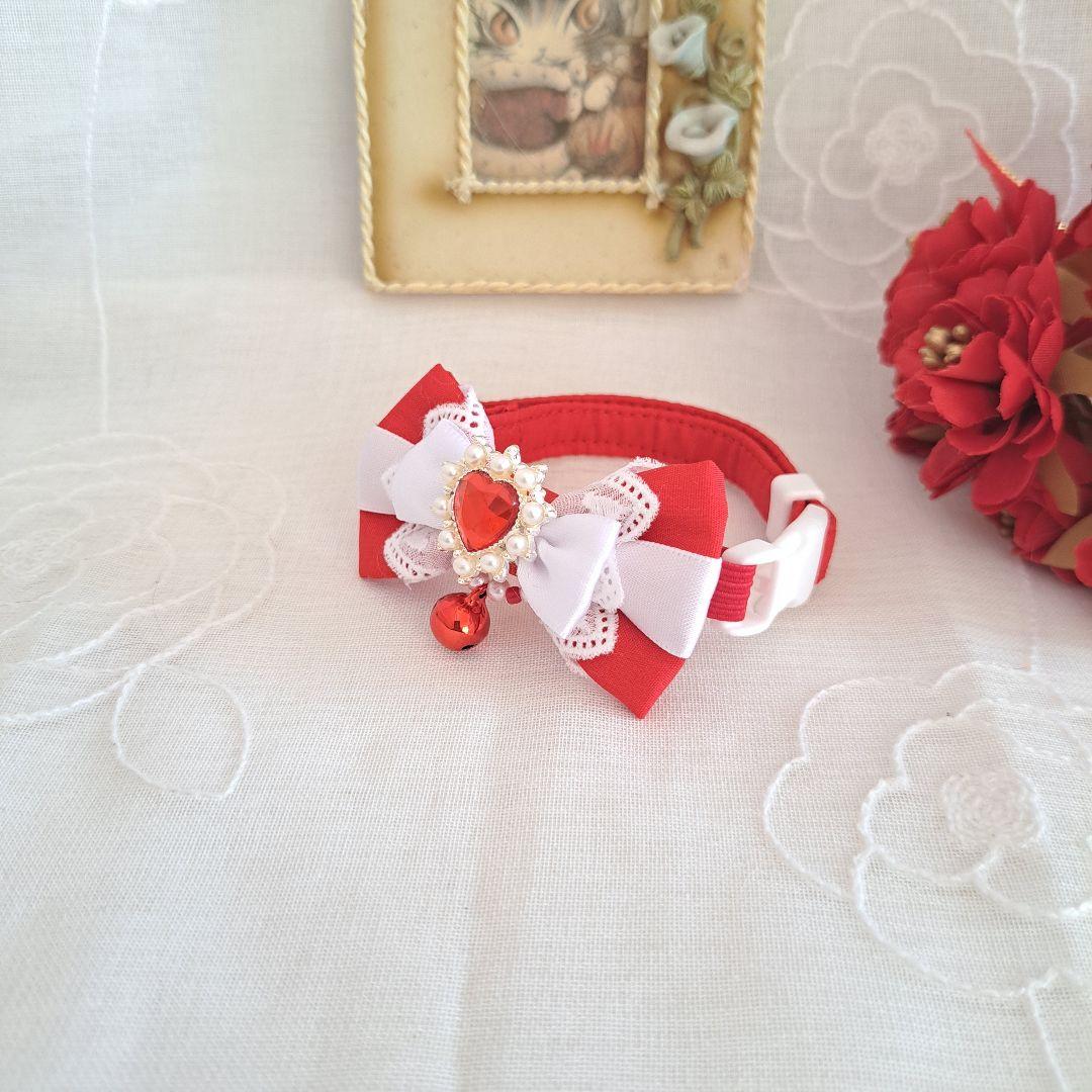 ぶんちゃん、バレンタインBOX(2セット)わんちゃん猫ちゃん用襟付き首輪