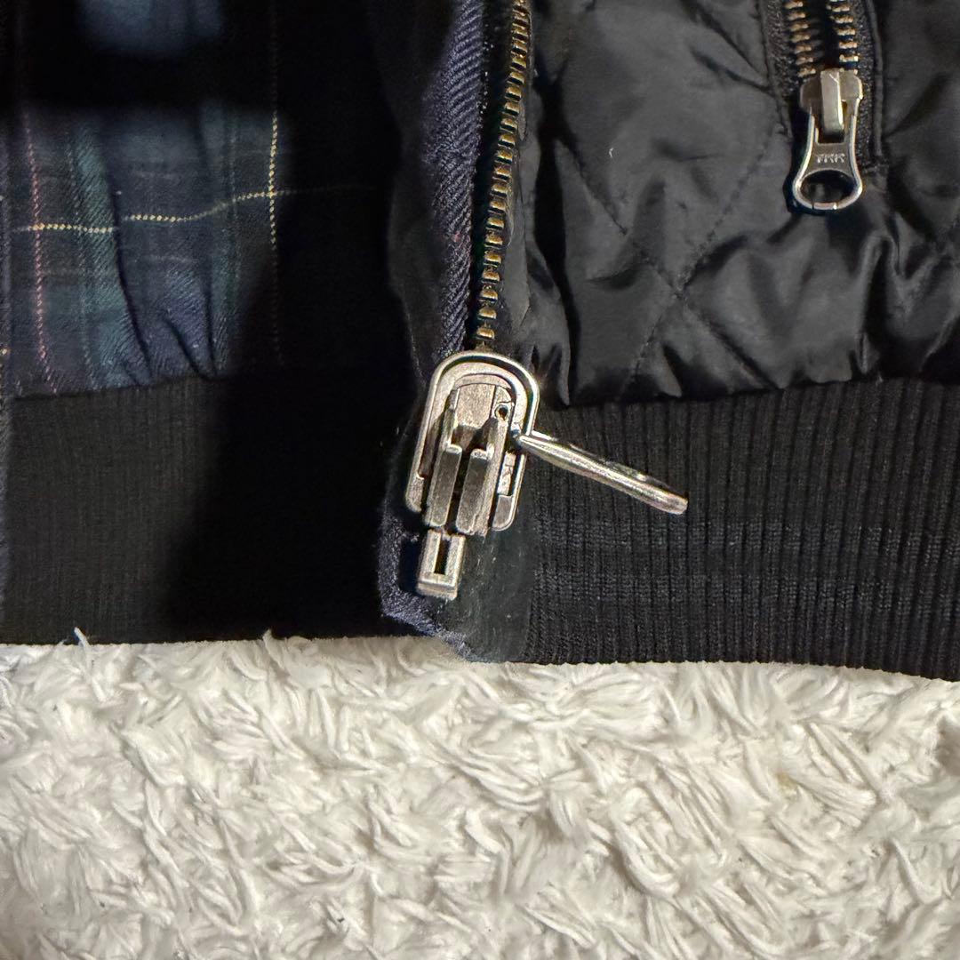 1622　フレッドペリー　リバーシブル　キルティングジャケット　ブラックウォッチ