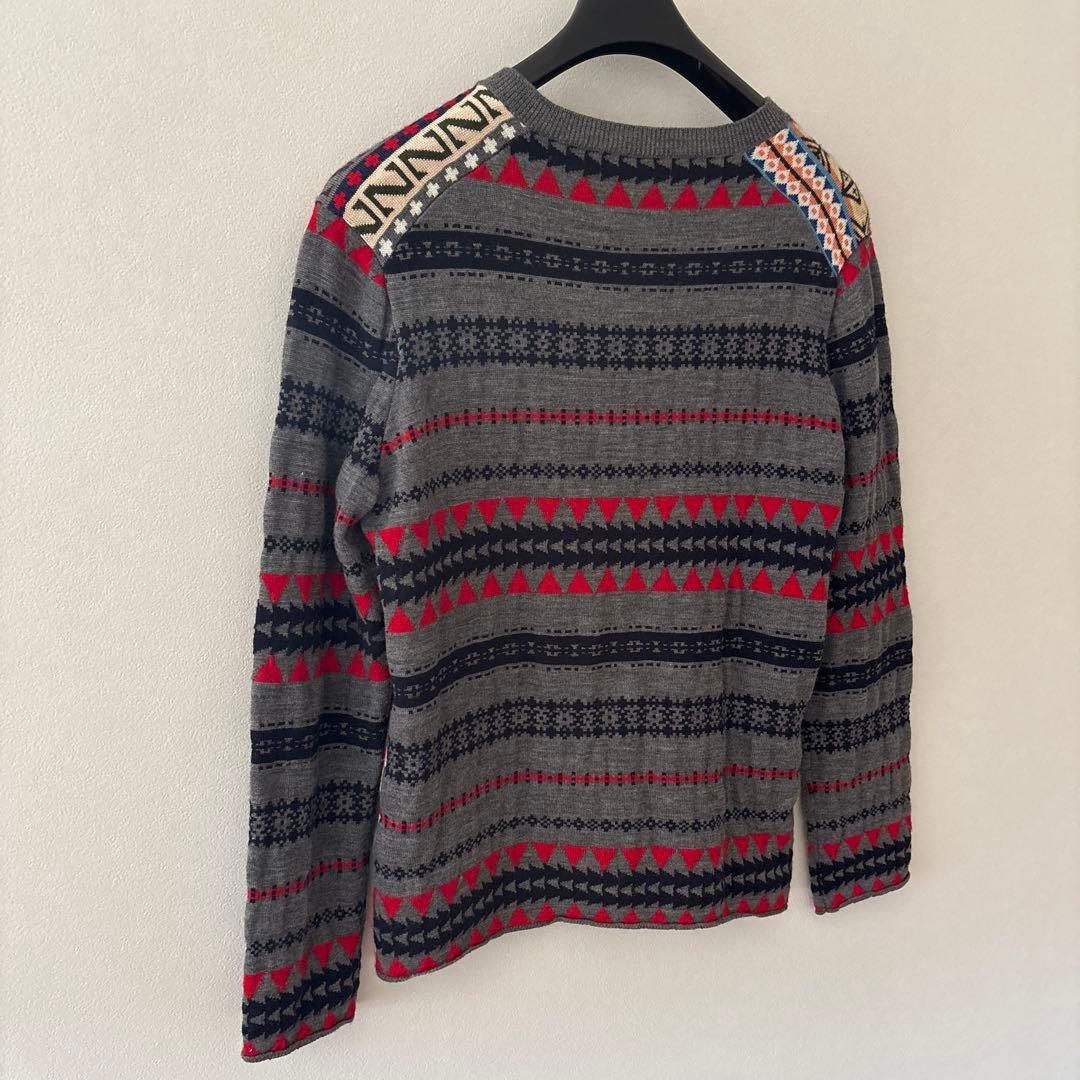 Mサイズ：コムデギャルソンオムドゥ AD2013 切替し セーター グレー