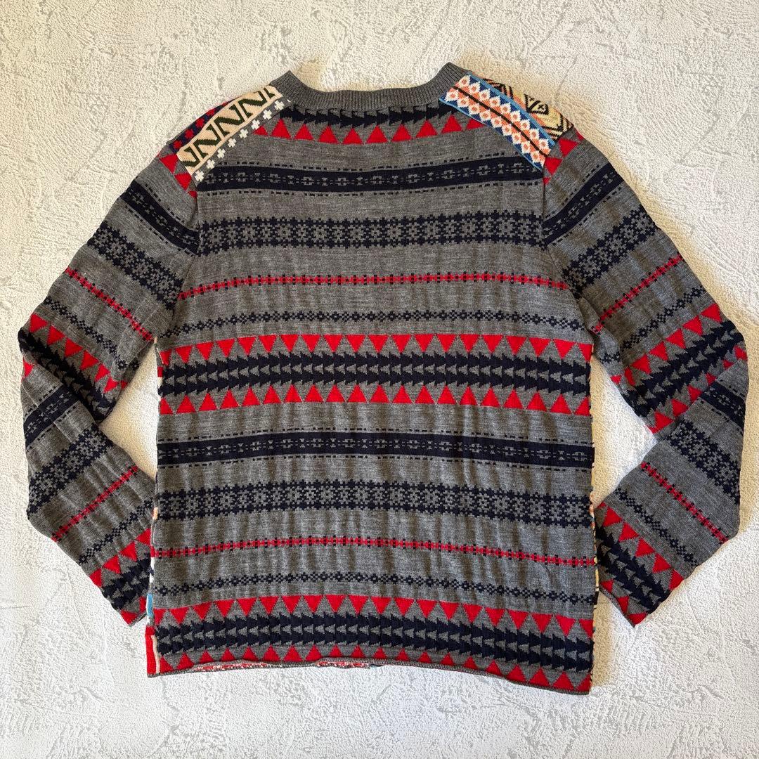 Mサイズ：コムデギャルソンオムドゥ AD2013 切替し セーター グレー