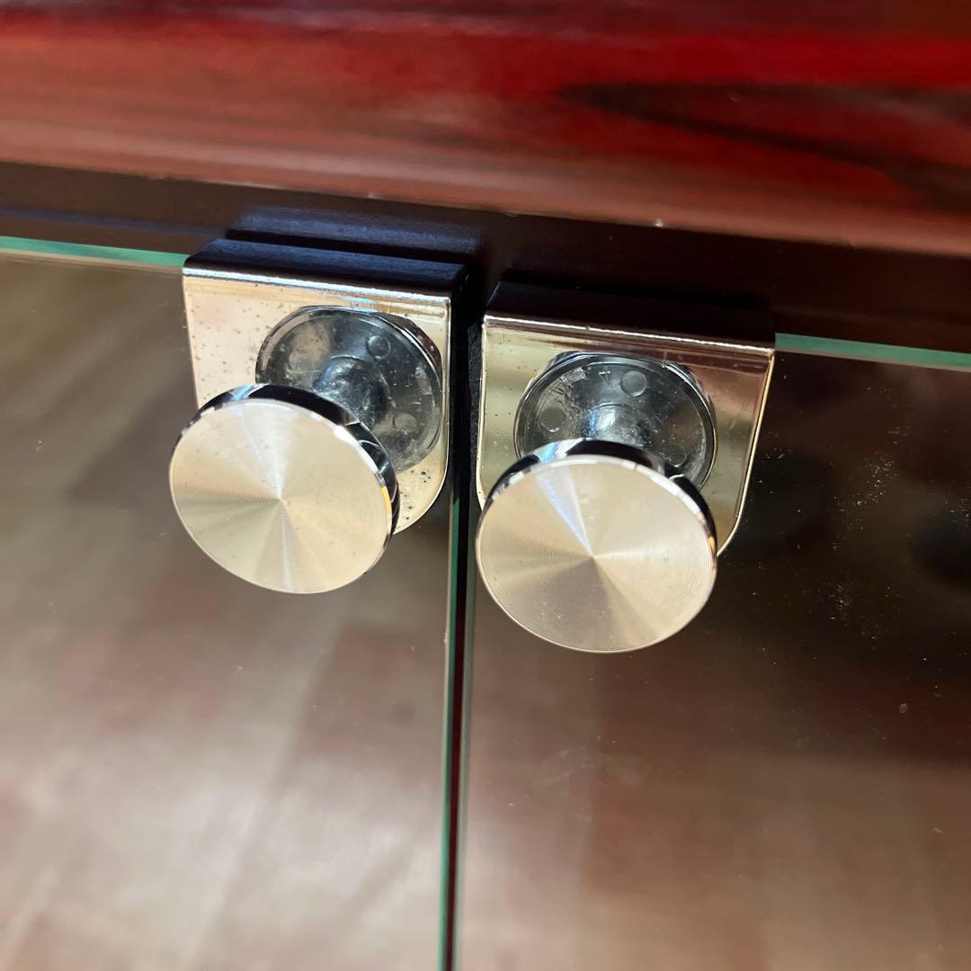 昭和 レトロ　サイドボード　食器棚　本棚　ガラスキャビネット