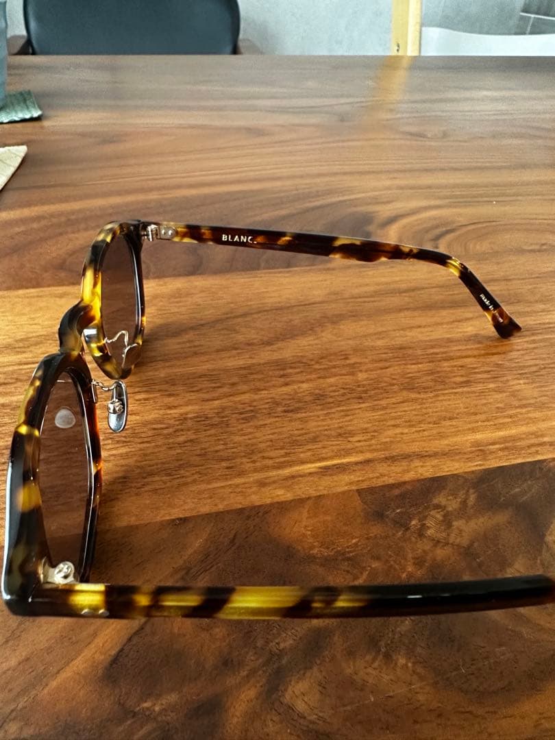 BLANC ブラウン ラウンドサングラス